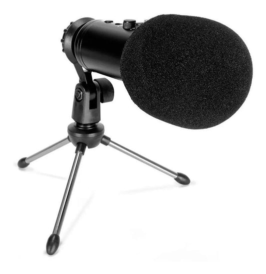 KNUP KPM0023 Condenser USB Microphone – Plug & Play PC Mic with Shock Mount